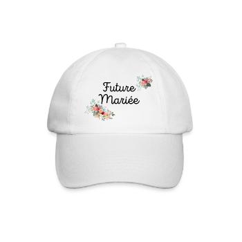 Future Mariée evjf t-shirt assorti - Casquette classique - blanc/blanc - Devant