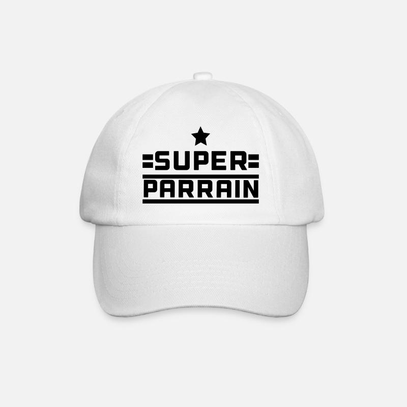 Super Parrain - cadeau - Casquette classique - blanc/blanc