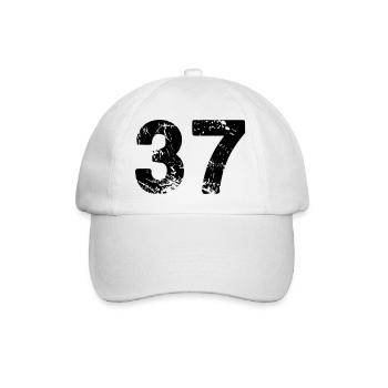37 - Baseball Cap - white/white - Front