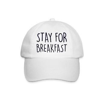 SÉJOUR POUR LE PETIT DÉJEUNER Frühstück - Casquette classique - blanc/blanc - Devant
