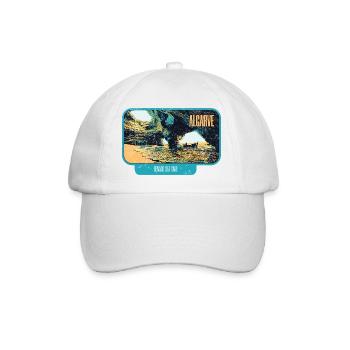 Algarve Portugal, Cave Benagil Beach Summer Sun - Baseball Cap - white/white - Front
