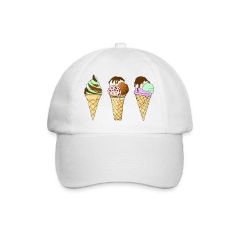 Eis - Baseballkappe - Weiß/Weiß - Vorne