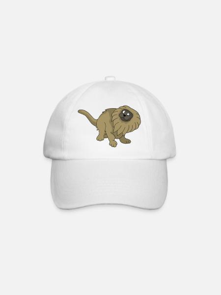 Äffchen - Baseballkappe - Weiß/Weiß