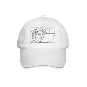 Leonardo Fibonacci Mathematician Math Series Follow - Baseball Cap - white/white - Front