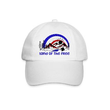 Land Of The Free - Baseball Cap - white/white - Front