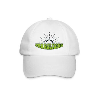 Paragliding hippie version - Baseballkappe - Weiß/Weiß - Vorne