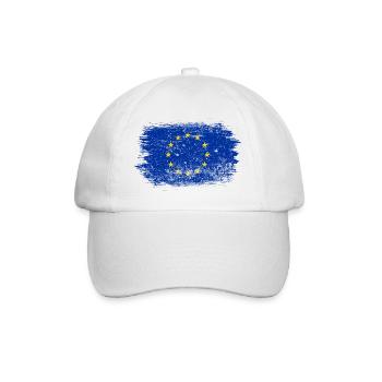 Brushstroke EU Circle Flag - Baseball Cap - white/white - Front
