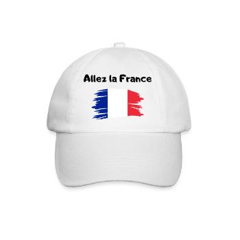 Allez la France - Casquette classique - blanc/blanc - Devant