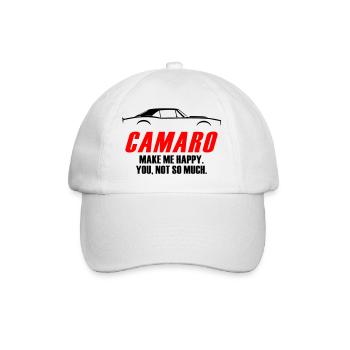 CAMARO ME RENDS HEUREUX, TU N’AS PAS TELLEMENT - Casquette classique - blanc/blanc - Devant