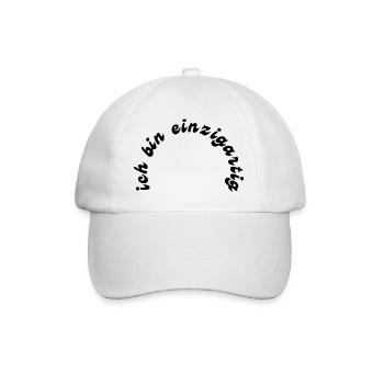 einzigartig - Baseballkappe - Weiß/Weiß - Vorne