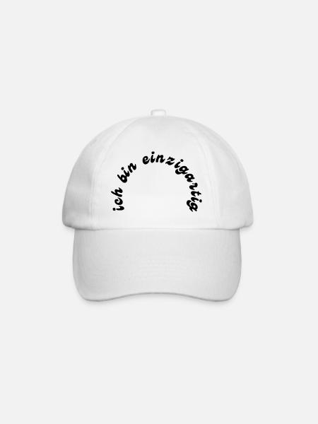einzigartig - Baseballkappe - Weiß/Weiß