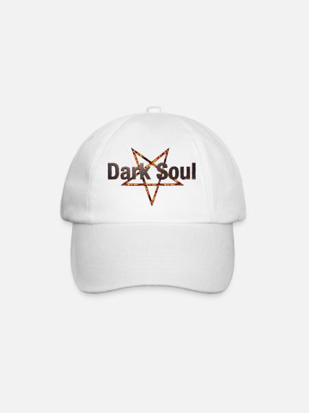 Dark Soul - Baseballkappe - Weiß/Weiß