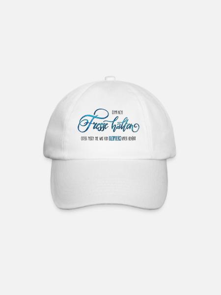 Shut up - Baseball Cap - white/white
