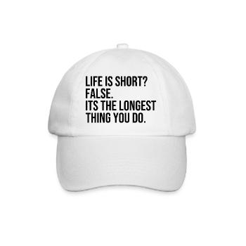Inspiration Motivation Positive Life Lifetime - Baseball Cap - white/white - Front