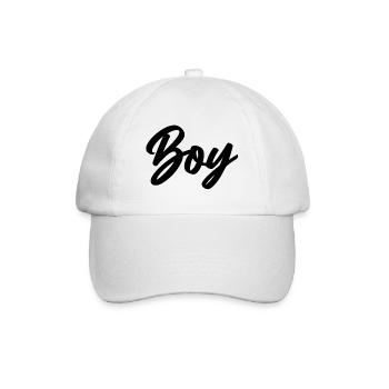 Garçon - Lettrage - Casquette classique - blanc/blanc - Devant