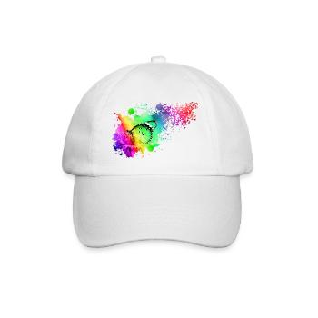 Colorful Butterfly - Baseball Cap - white/white - Front