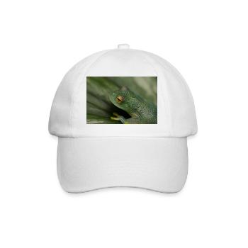 Cochranella granulosa - grenouille de verre, grenouille arboricole - Casquette classique - blanc/blanc - Devant