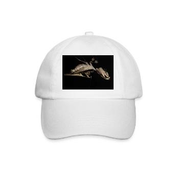 Deroplatys trigonodera adultes Paar bei Paarung - Baseballkappe - Weiß/Weiß - Vorne