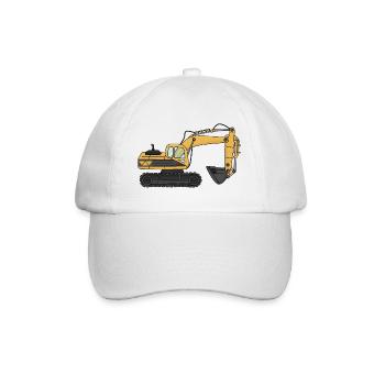 Excavatrice - Casquette classique - blanc/blanc - Devant