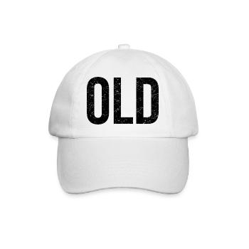 Old not old school - Baseballkappe - Weiß/Weiß - Vorne