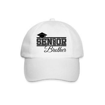 Senior 2023 Frère Fier Frère de Diplômé - Casquette classique - blanc/blanc - Devant