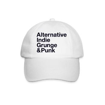 Style de musique Alternative Indie Grunge Punk - Casquette classique - blanc/blanc - Devant