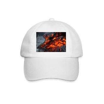 Dark embers - Baseball Cap - white/white - Front
