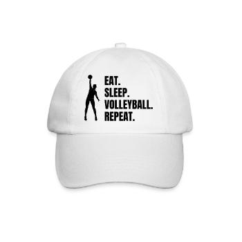 Volleyball Gift Beach Volleyball Volleyball Player - Baseball Cap - white/white - Front