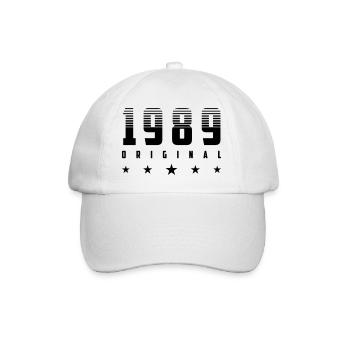 Original 1989 Année de naissance | | changeable de couleur - Casquette classique - blanc/blanc - Devant
