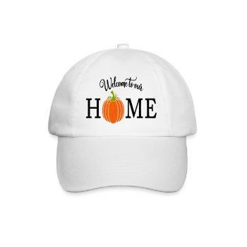 Halloween Decoration Welcome To Our Home - Baseball Cap - white/white - Front