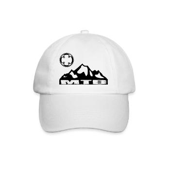 Vélo VTT - Casquette classique - blanc/blanc - Devant