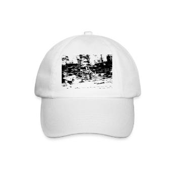 bmx race racing vtt motocross - Casquette classique - blanc/blanc - Devant