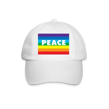 PEACE Ukraine - Baseballkappe - Weiß/Weiß - Vorne