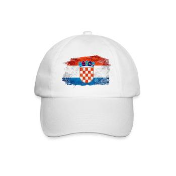 Kroatien Kroatien Hrvatska Kroatien Kroaten vatreni - Baseballkappe - Weiß/Weiß - Vorne