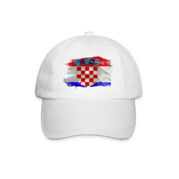 Kroatien Kroatien Hrvatska Kroatien Kroaten vatreni - Baseballkappe - Weiß/Weiß - Vorne