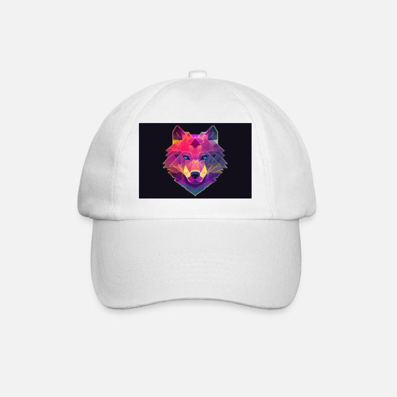 Polygonwolf - Baseballkappe - Weiß/Weiß