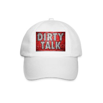 Dirty Talk Graffiti Brick Wall - Baseball Cap - white/white - Front
