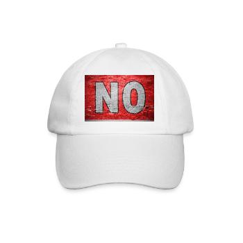 No Brick Wall Graffiti - Baseball Cap - white/white - Front