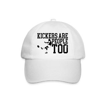 Kickers Are People Too 11 - Baseballkappe - Weiß/Weiß - Vorne
