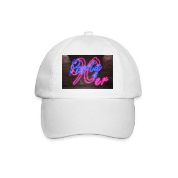 Neon Neon Signs 90s Party - Baseball Cap - white/white - Front