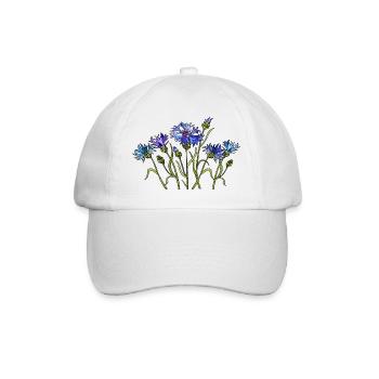 Flowers - Baseball Cap - white/white - Front