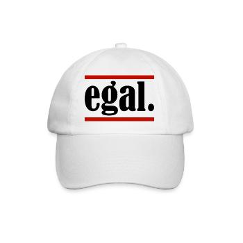 egal. - Baseballkappe - Weiß/Weiß - Vorne