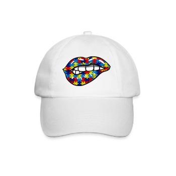 Couleur des lèvres - Casquette classique - blanc/blanc - Devant