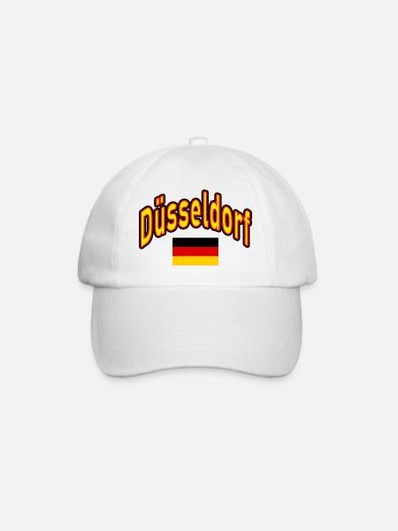 Düsseldorf drapeau de l’Allemagne - Casquette classique - blanc/blanc