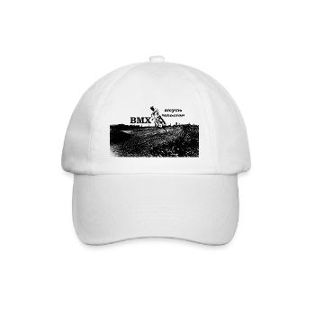 BMX Race Racing MTB Motocross - Baseball Cap - white/white - Front