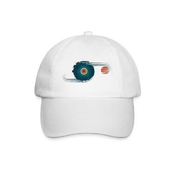 retro abstract 2 - Baseball Cap - white/white - Front