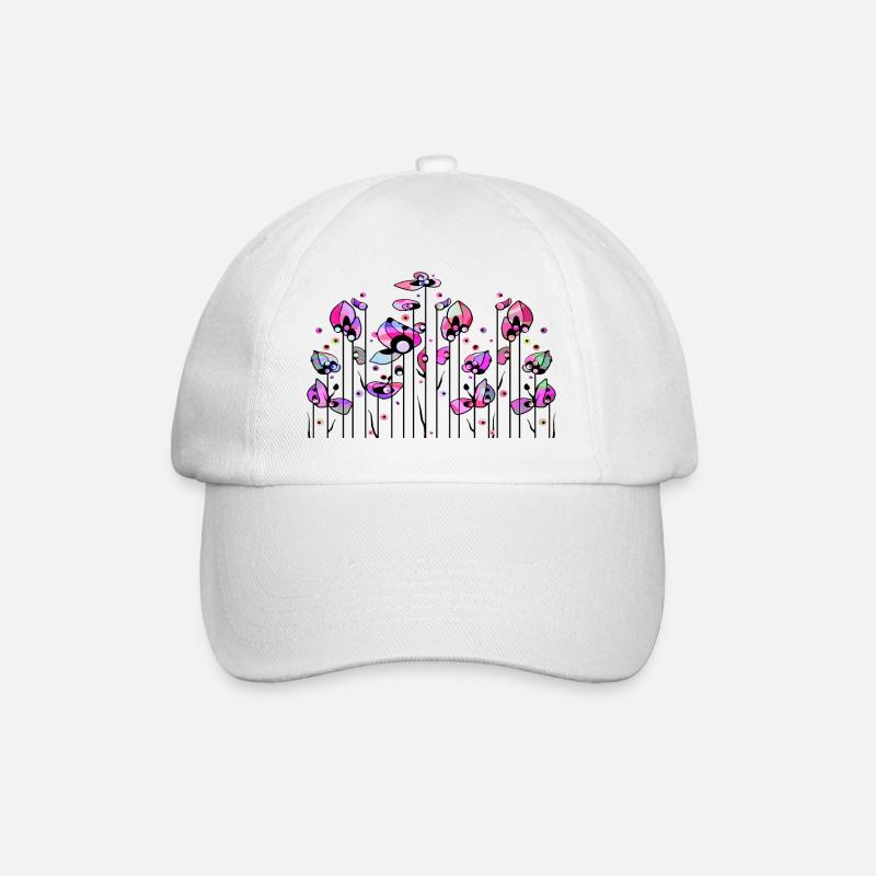 Fleur - Casquette classique - blanc/blanc