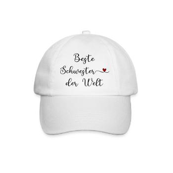 Meilleure sœur du monde - Casquette classique - blanc/blanc - Devant