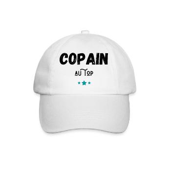 copain au top idée cadeau - Casquette classique - blanc/blanc - Devant