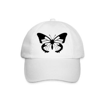 Butterfly Nature Butterflies Vector 10 - Baseball Cap - white/white - Front